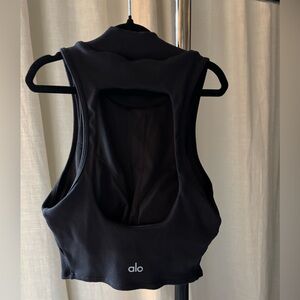 Alo Black Sleeveless Crop top